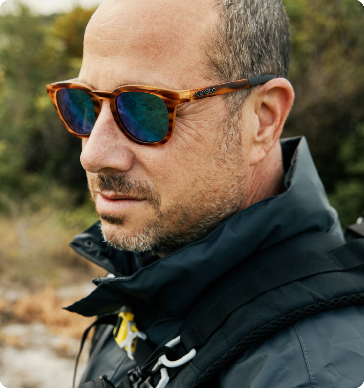 Man wearing sunglasses