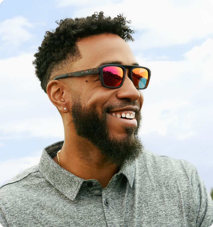 Man wearing sunglasses