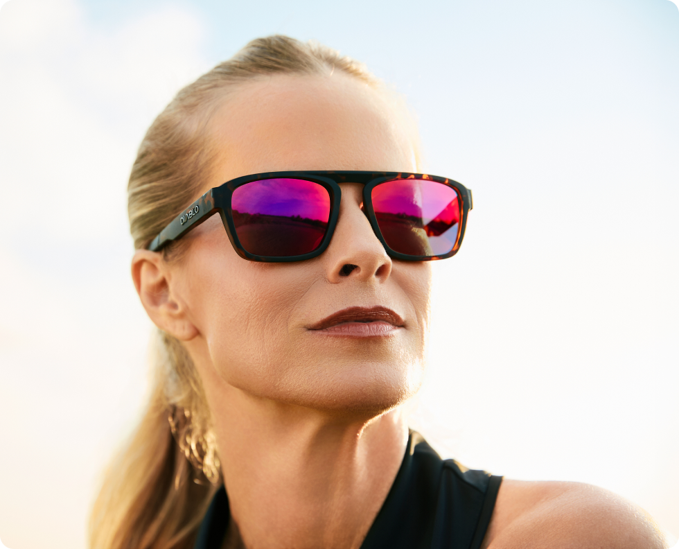 Woman wearing sunglasses