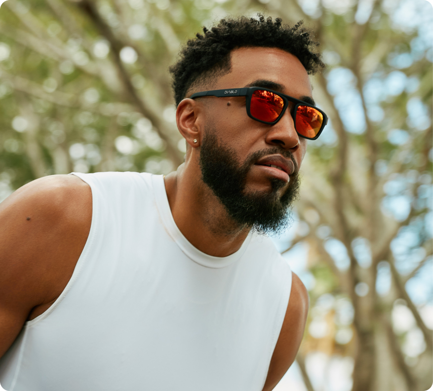 Man wearing sunglasses