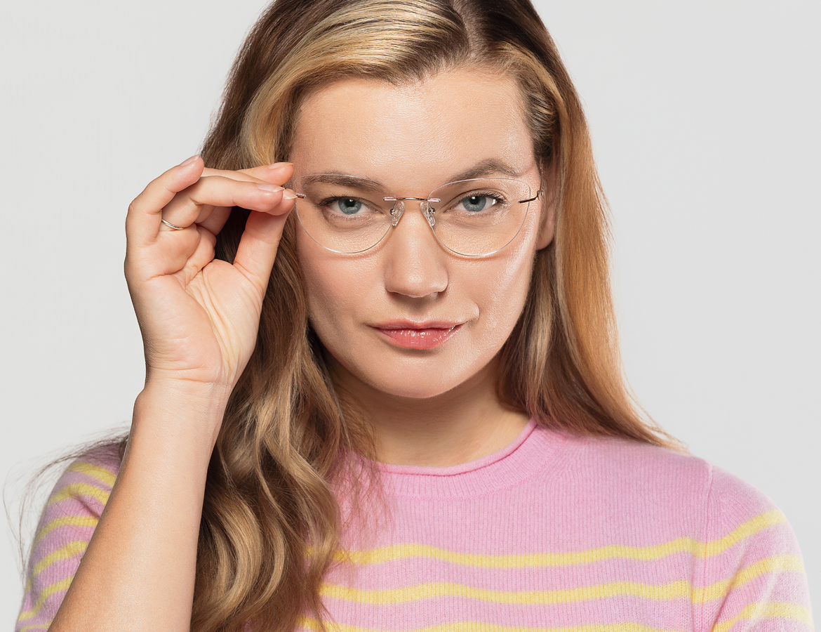 glasses, a lens case and contacts