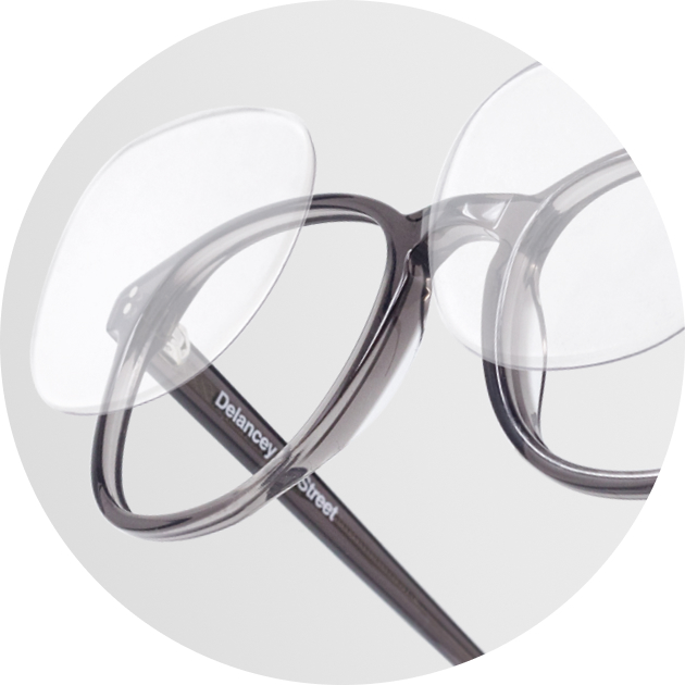 glasses with lenses popped out