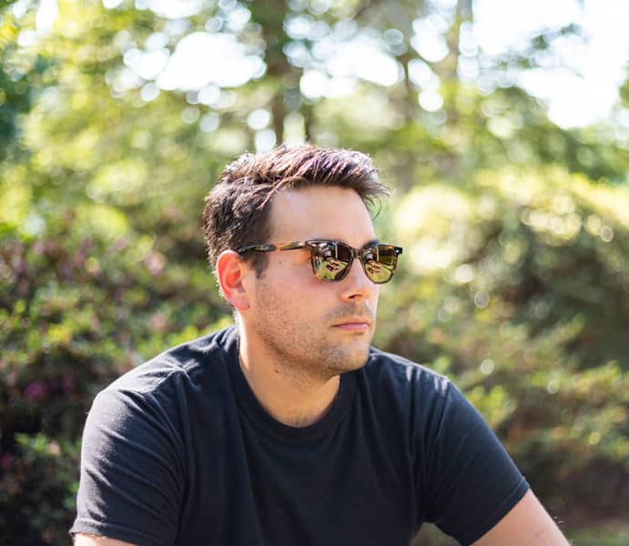 Man wearing sunglasses