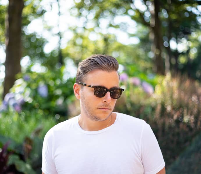 Man wearing sunglasses