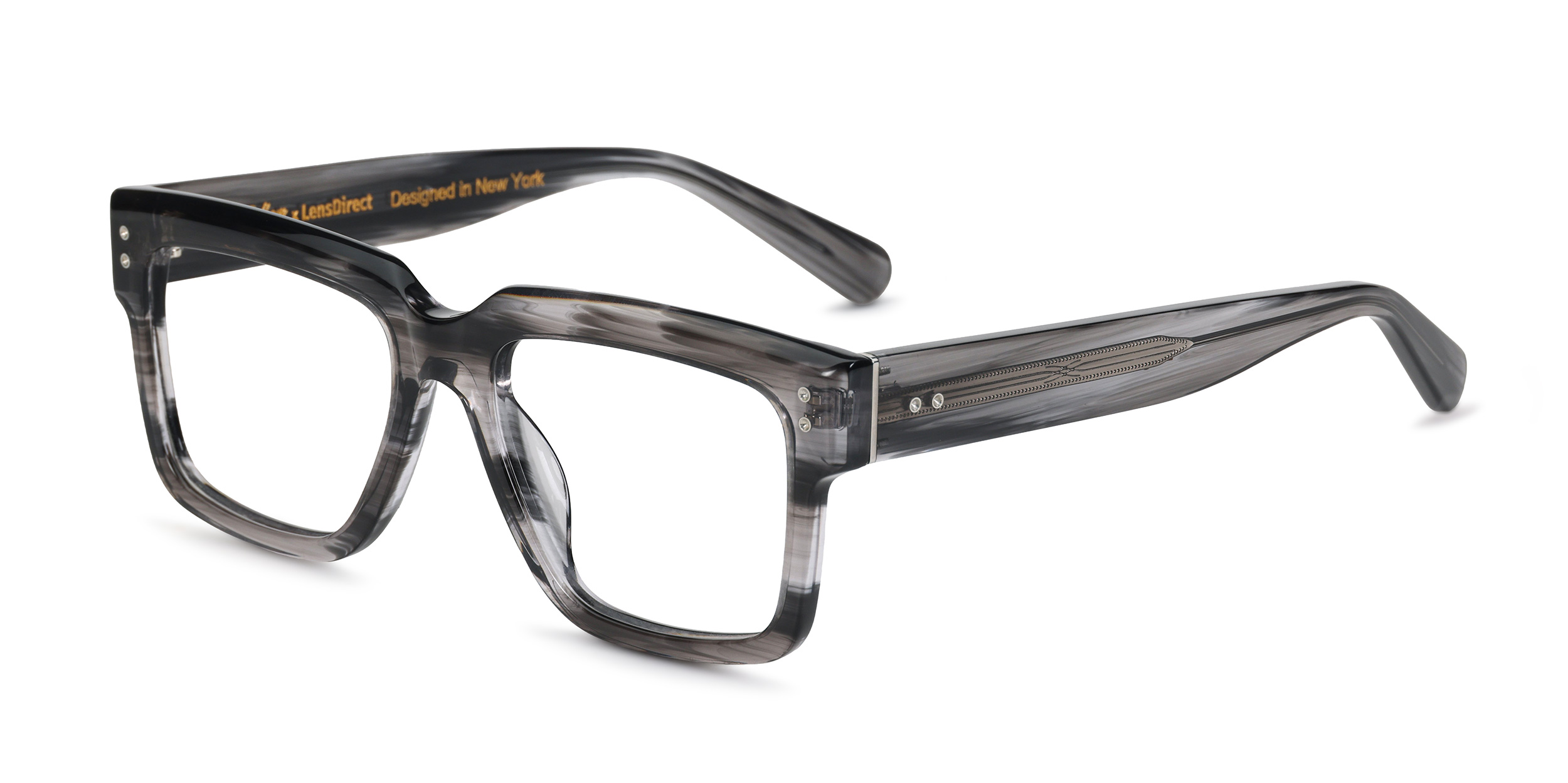 Leighton - Striped Crystal Grey