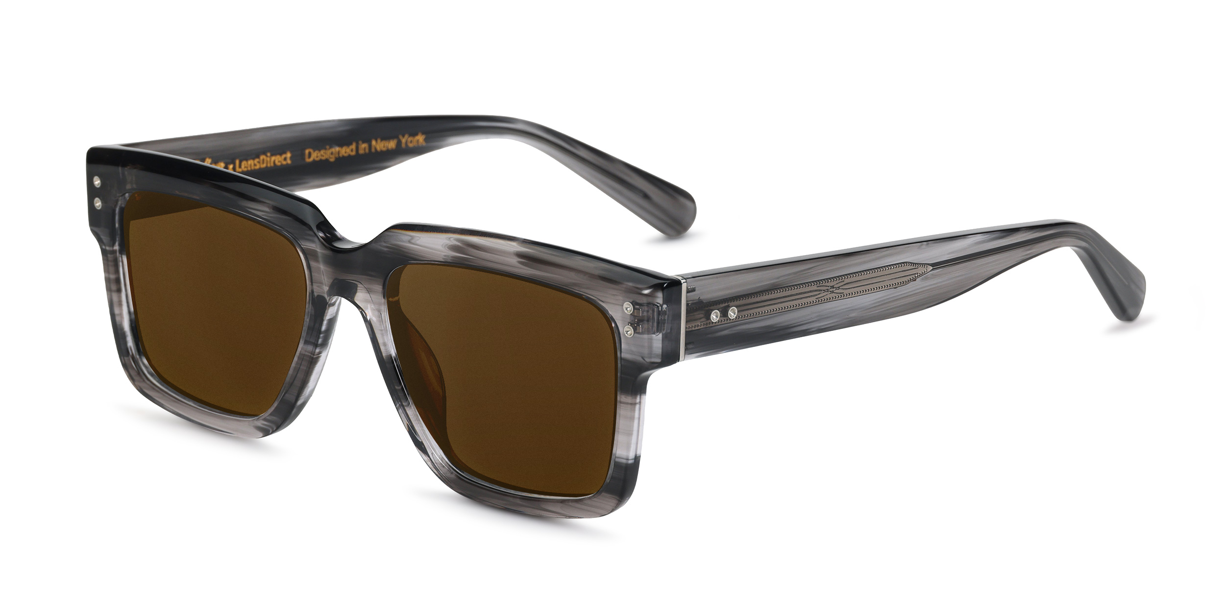 Leighton - Striped Crystal Grey