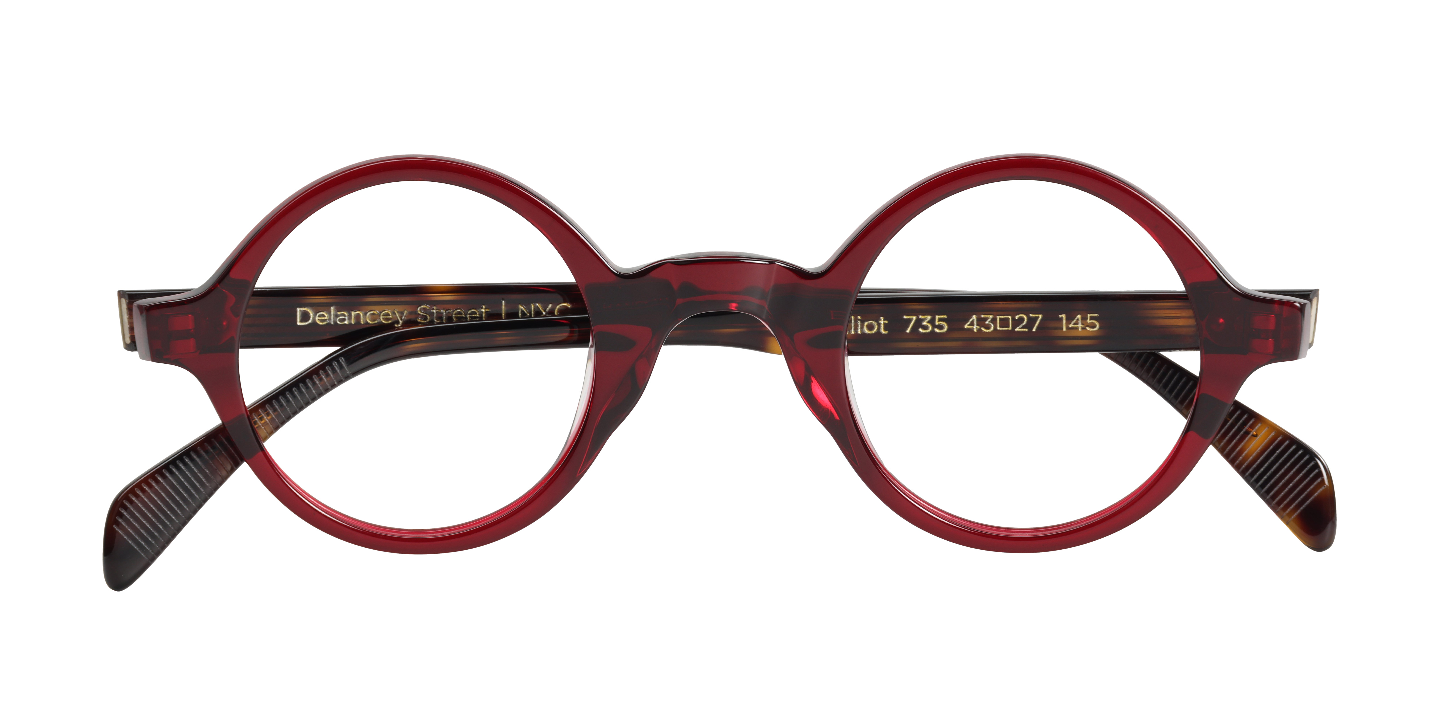 Elliot - Burgundy Tortoise Fusion
