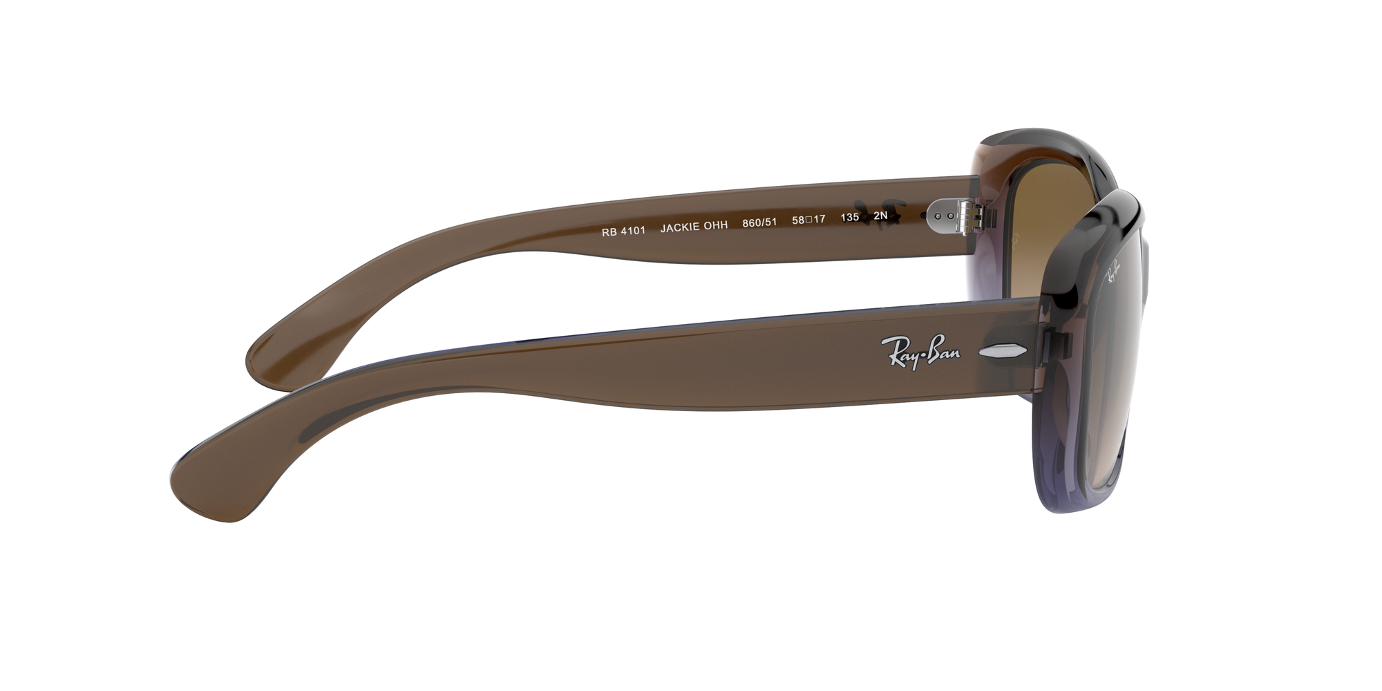 Ray-Ban Jackie Ohh RB4101 58mm - Brown Gradient Lilac