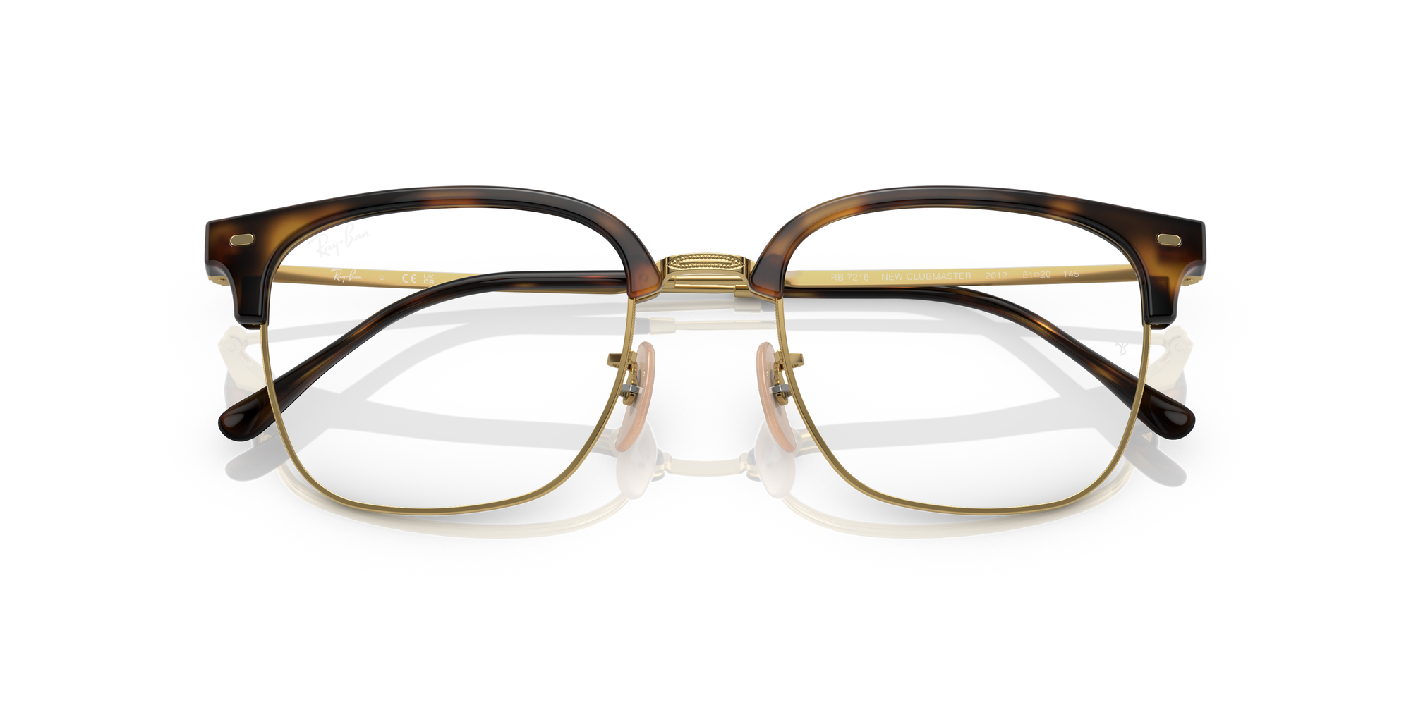 New Clubmaster Optics RX7216 51mm - Havana On Arista