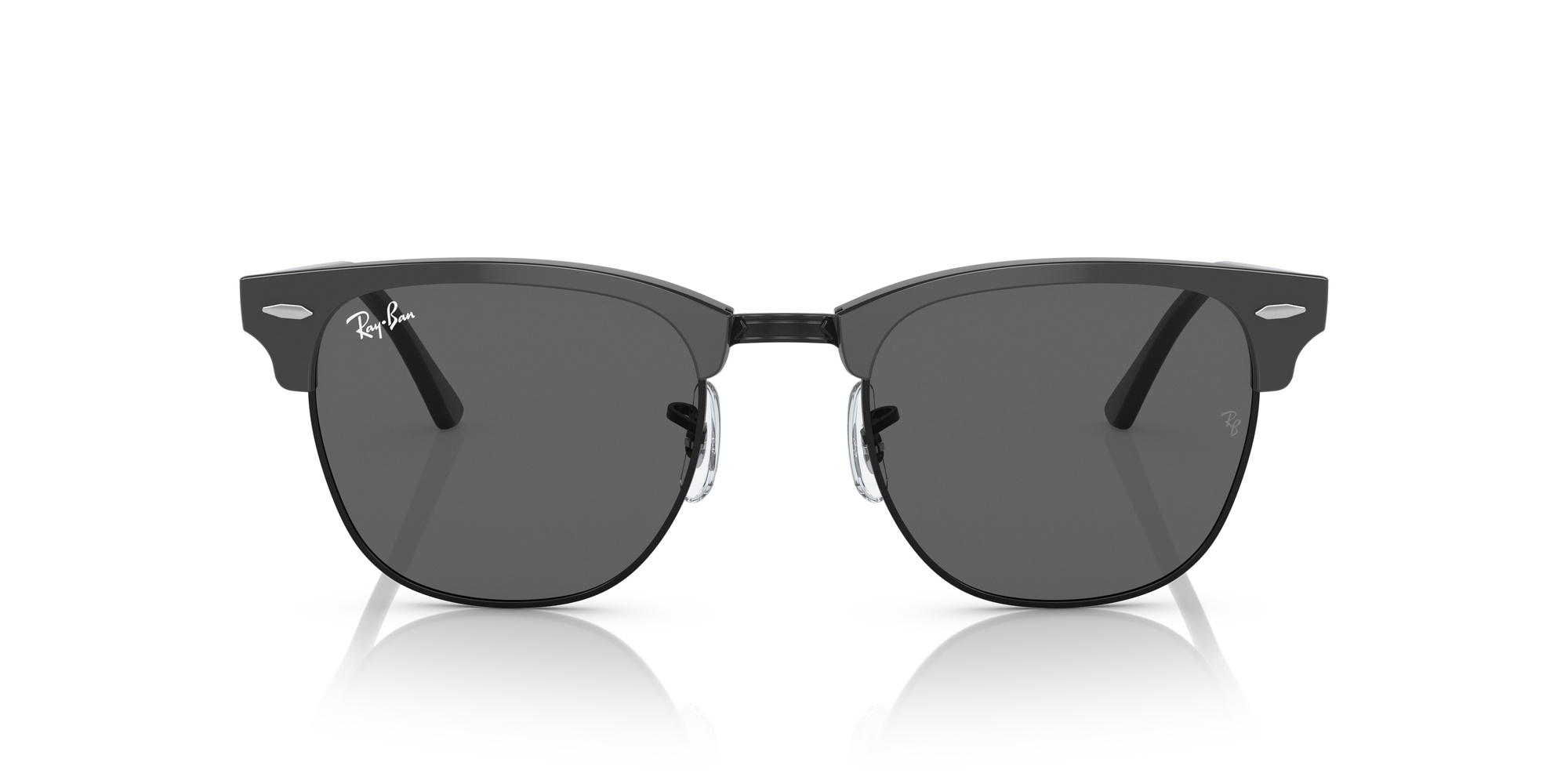 Clubmaster RB3016 55mm - Grey On Black