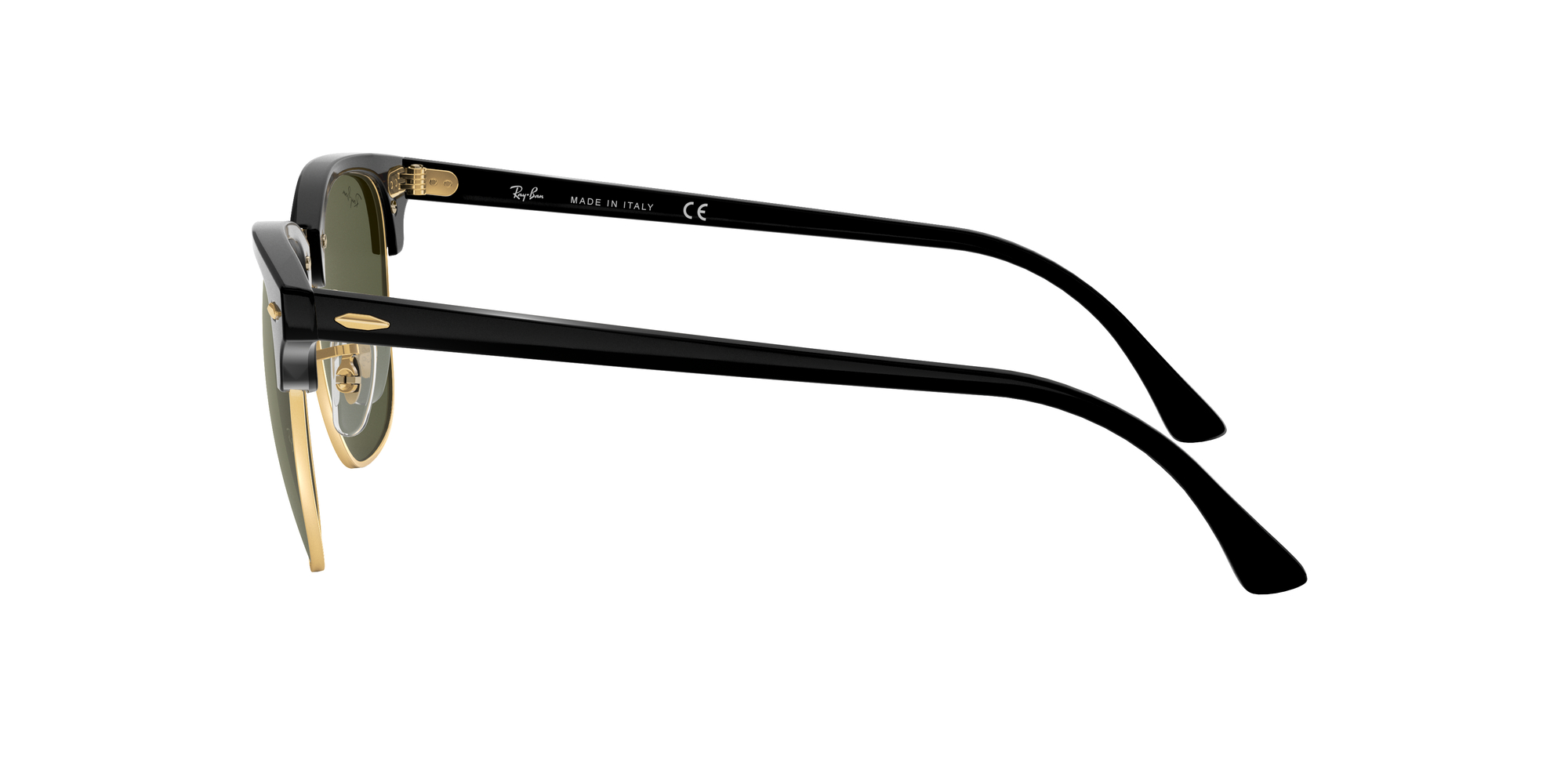 小物 Ray-Ban RB 3016 CLUBMASTER Ray-Ban RB3016F Clubmaster Classic XL (55 - 19) with Green lenses
