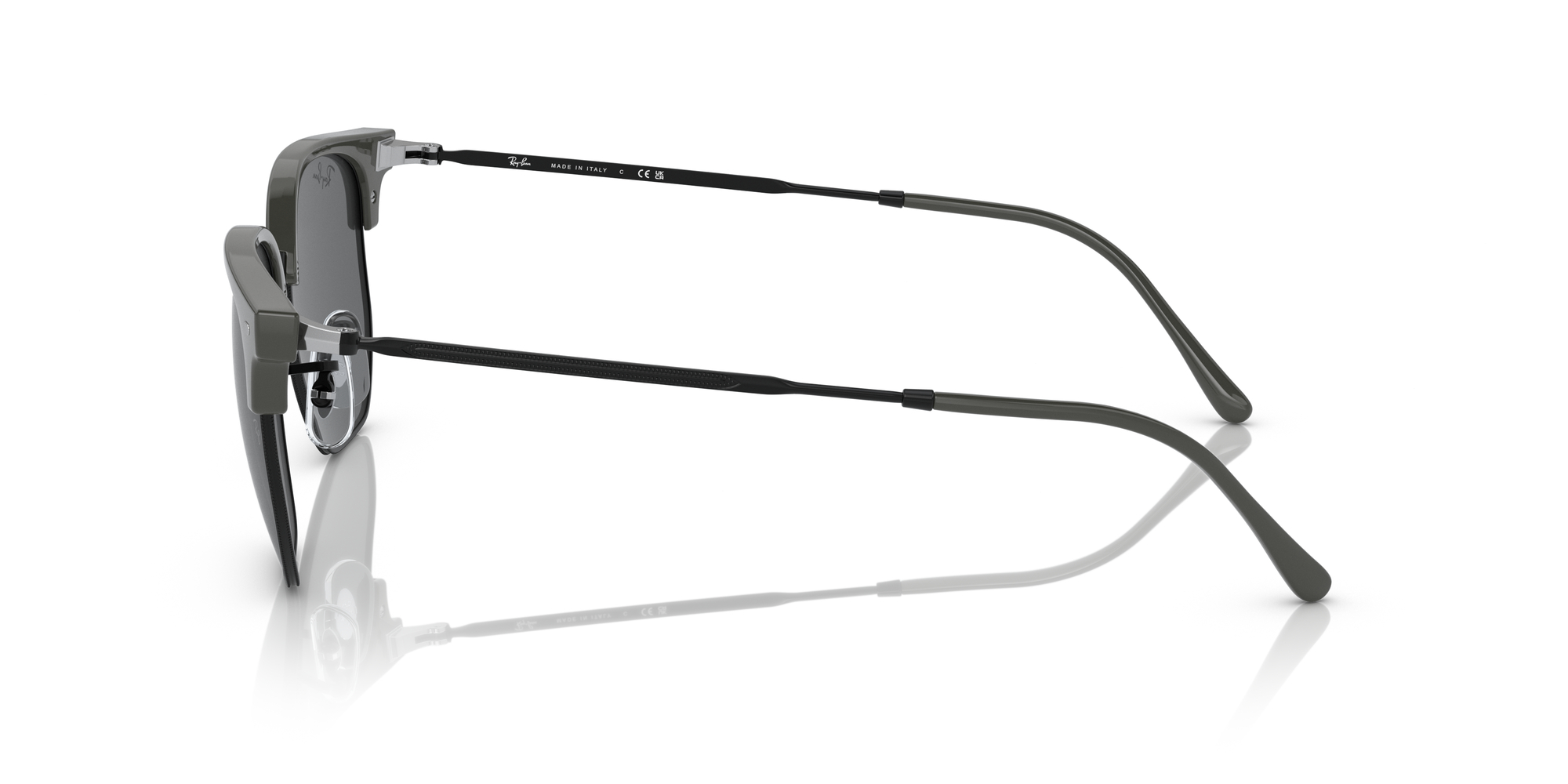 New Clubmaster RB4416 53mm - Grey On Black