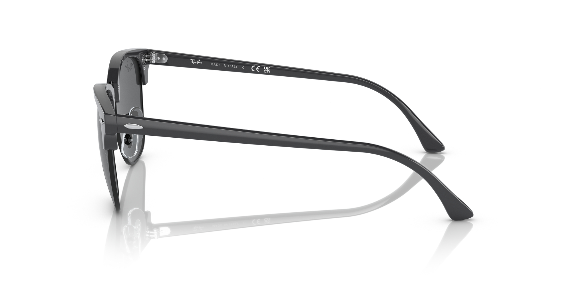 Clubmaster RB3016 55mm - Grey On Black