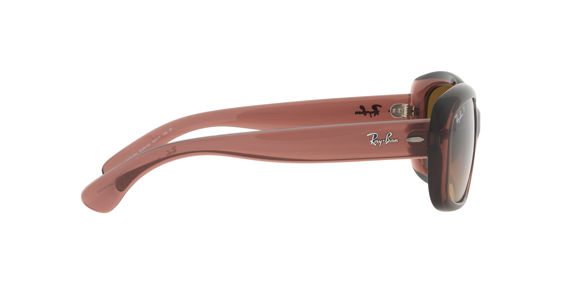 Jackie Ohh RB4101 58mm - Transparent Dark Brown