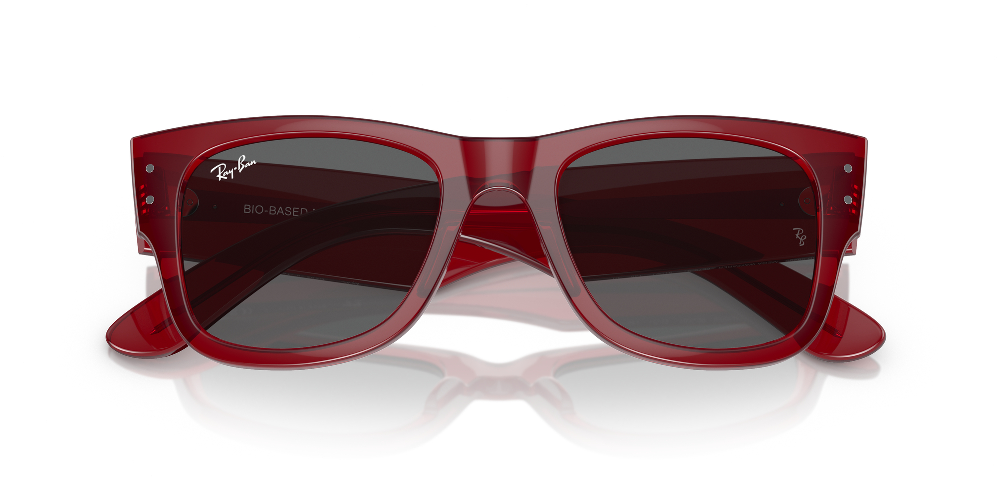 Mega Wayfarer RB0840S 51mm - Transparent Red