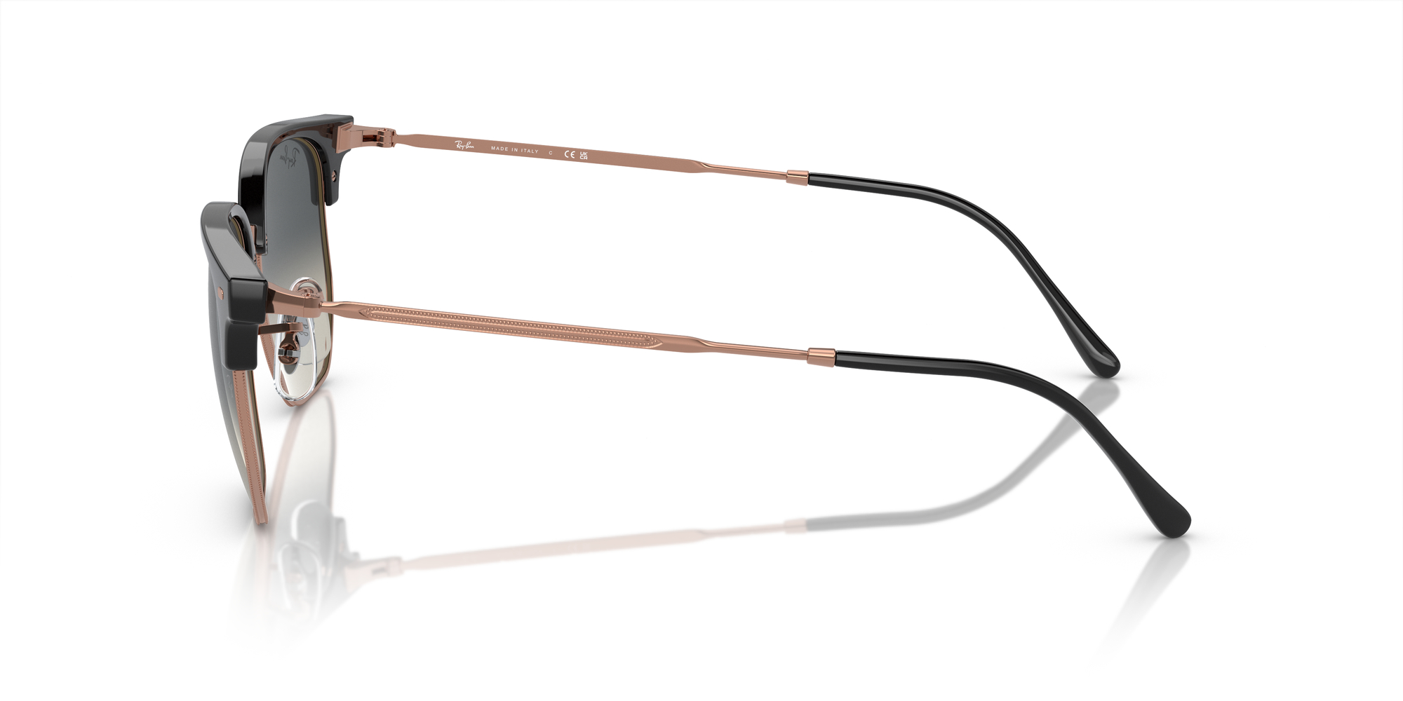 New Clubmaster RB4416 51mm - Dark Grey On Rose Gold
