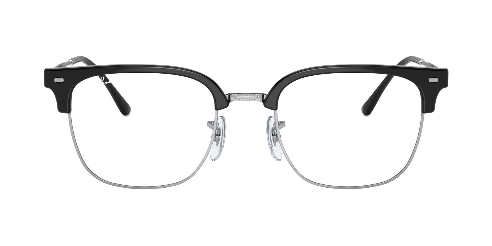 New Clubmaster Optics RX7216 51mm - Black On Silver