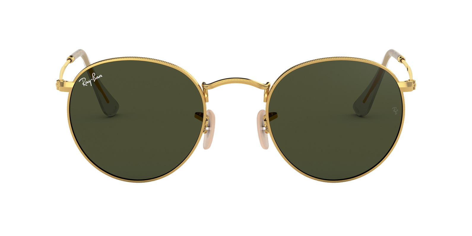 Rayban RB3025 aviator large metal L0205 58-14 135 3n Arista Gold/Green lens Ray-Ban® Aviator RB3025 58 Pilot Sunglasses - EuroOptica main image 3