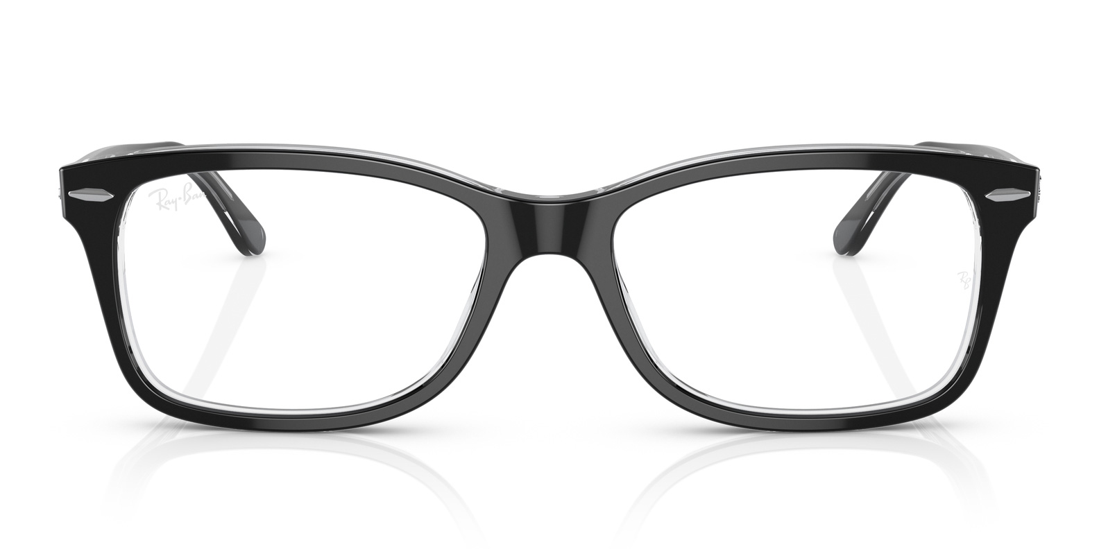 RX5428 53mm - Black On Transparent