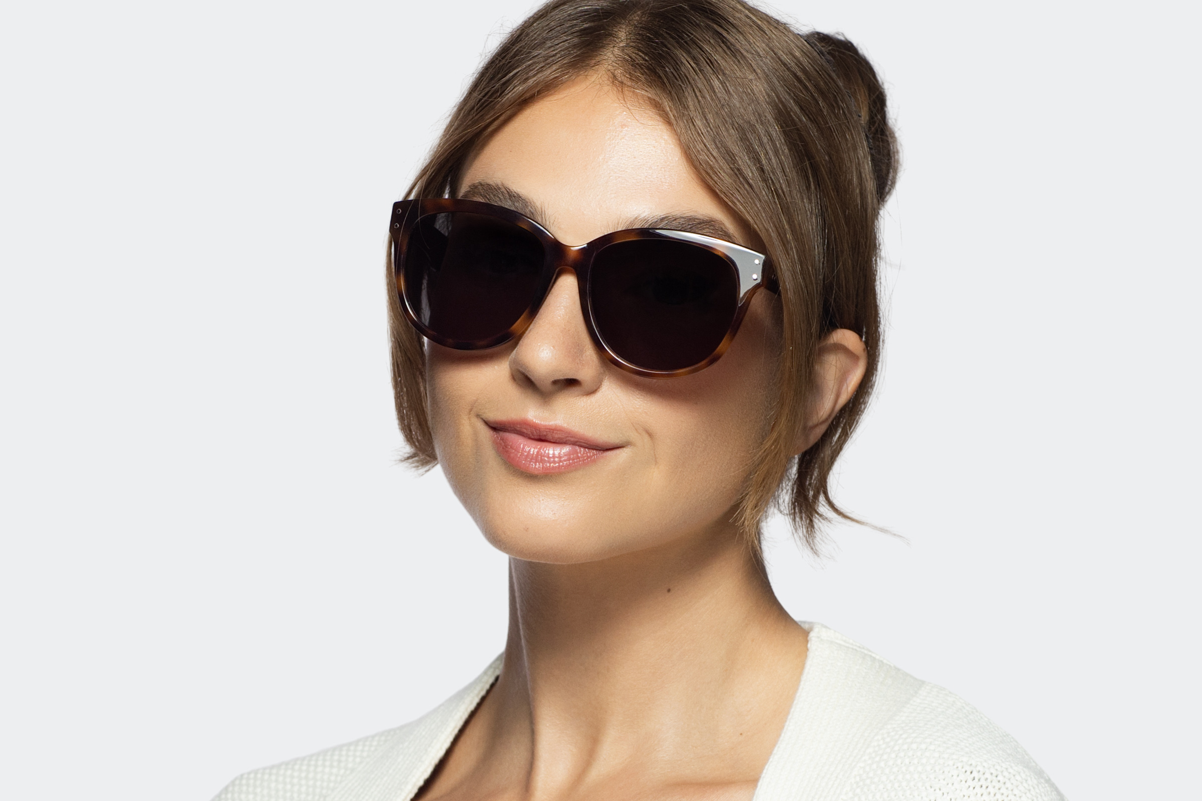 Sophia - Dark Tortoise Sunglasses - Sunglasses