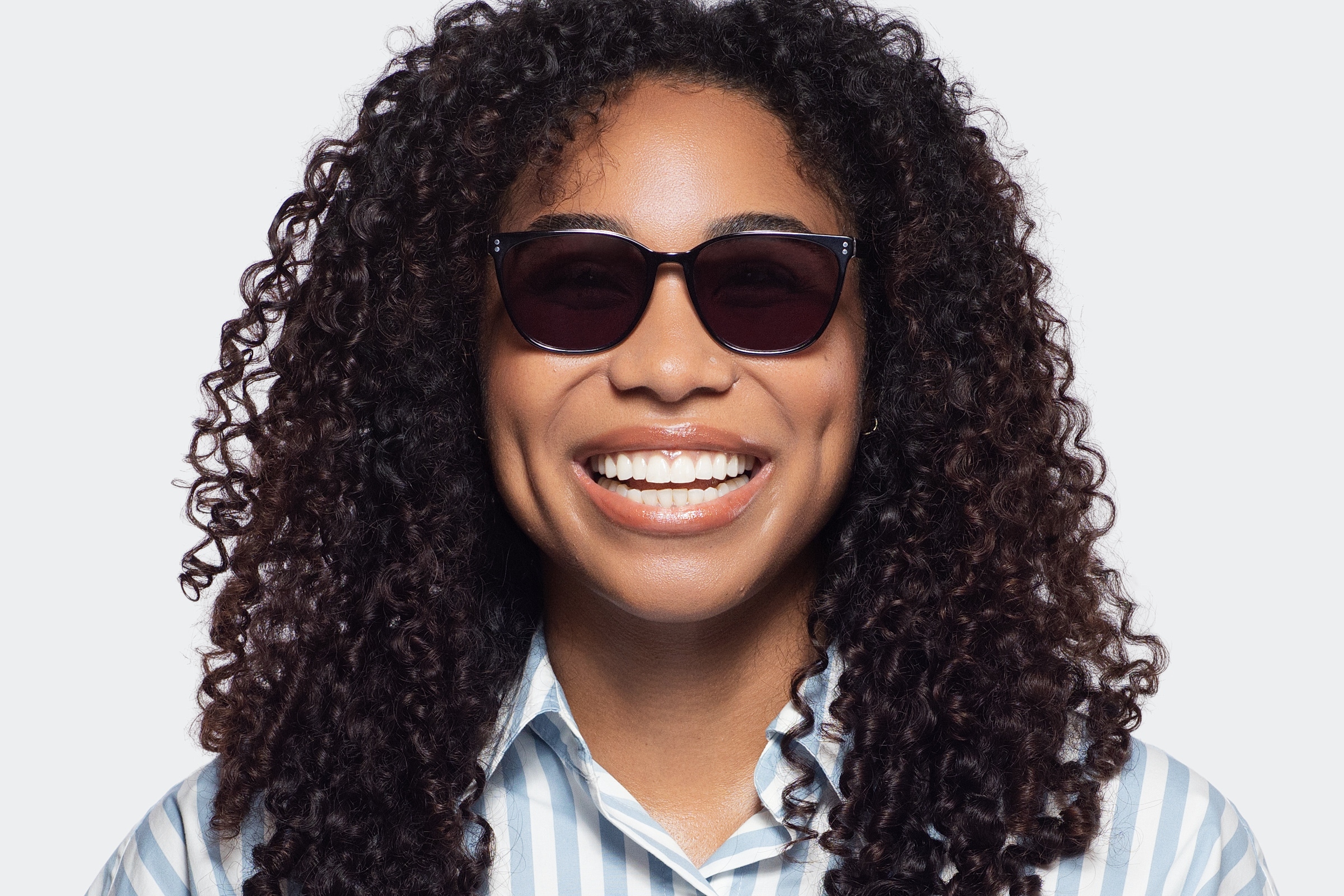 Hazel - Crystal Black Sunglasses