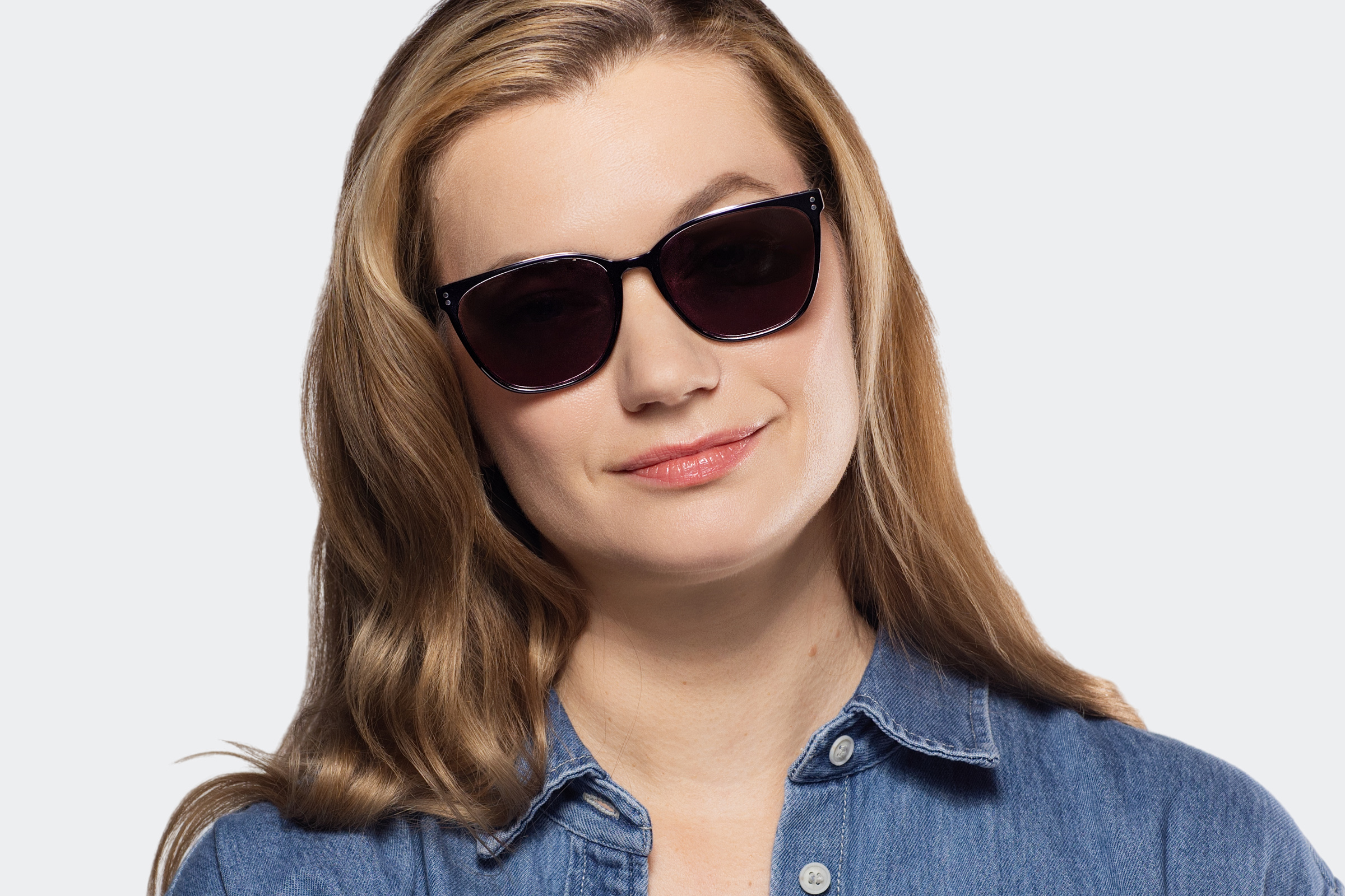 Hazel - Crystal Black Sunglasses
