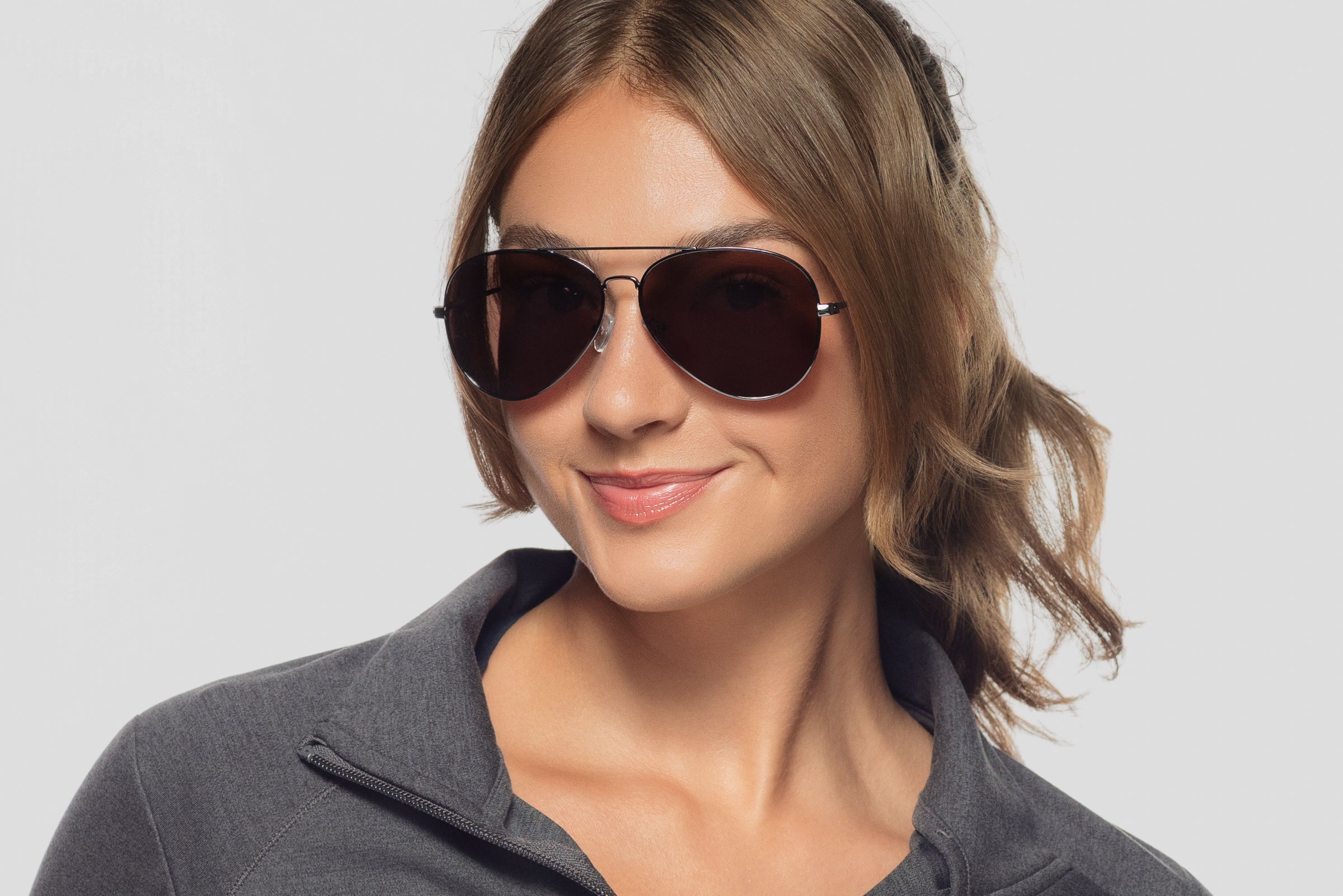 Maverick - Shiny Gunmetal Sunglasses - Sunglasses