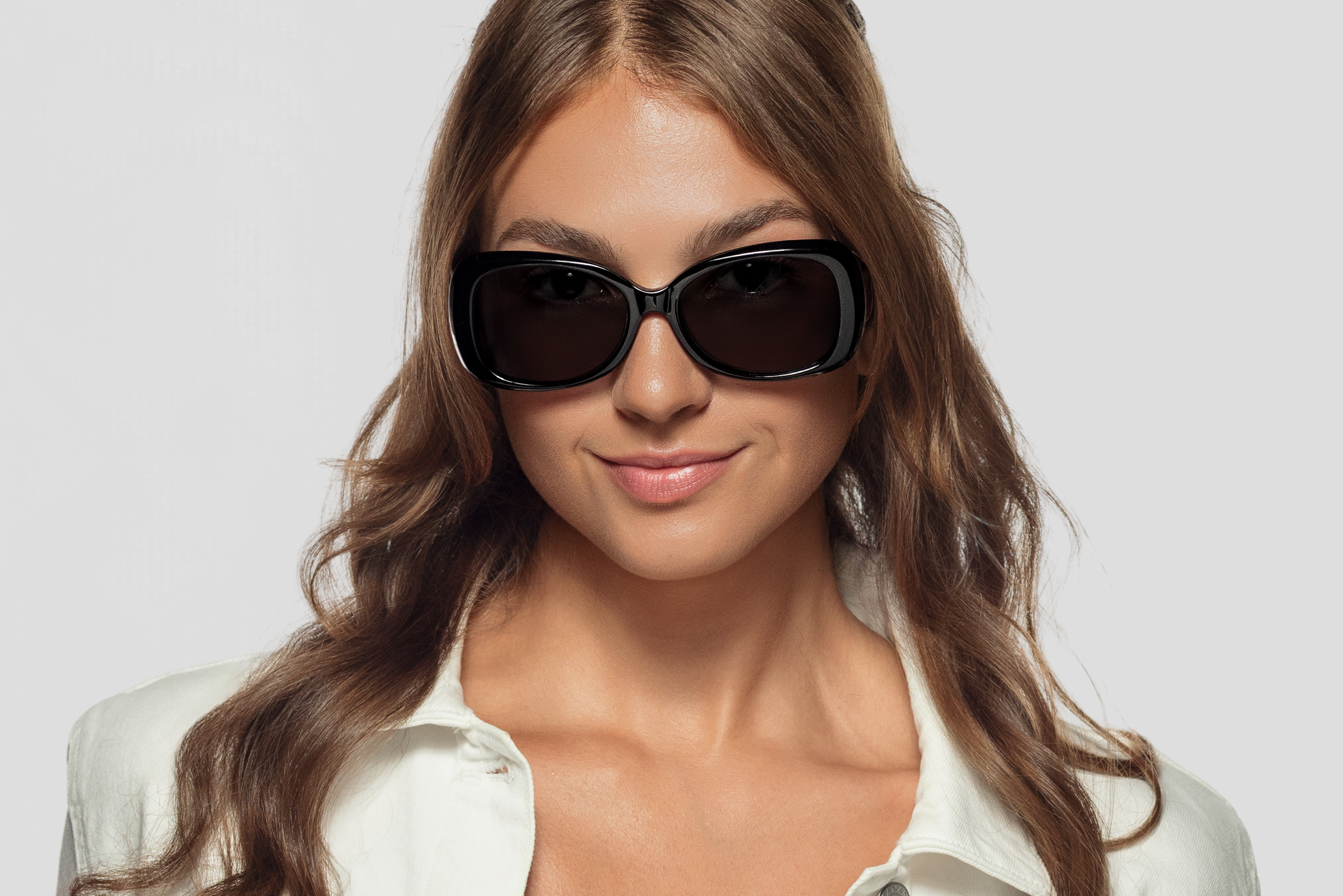 Monica - Rose Crystal Eyeglasses - Glasses