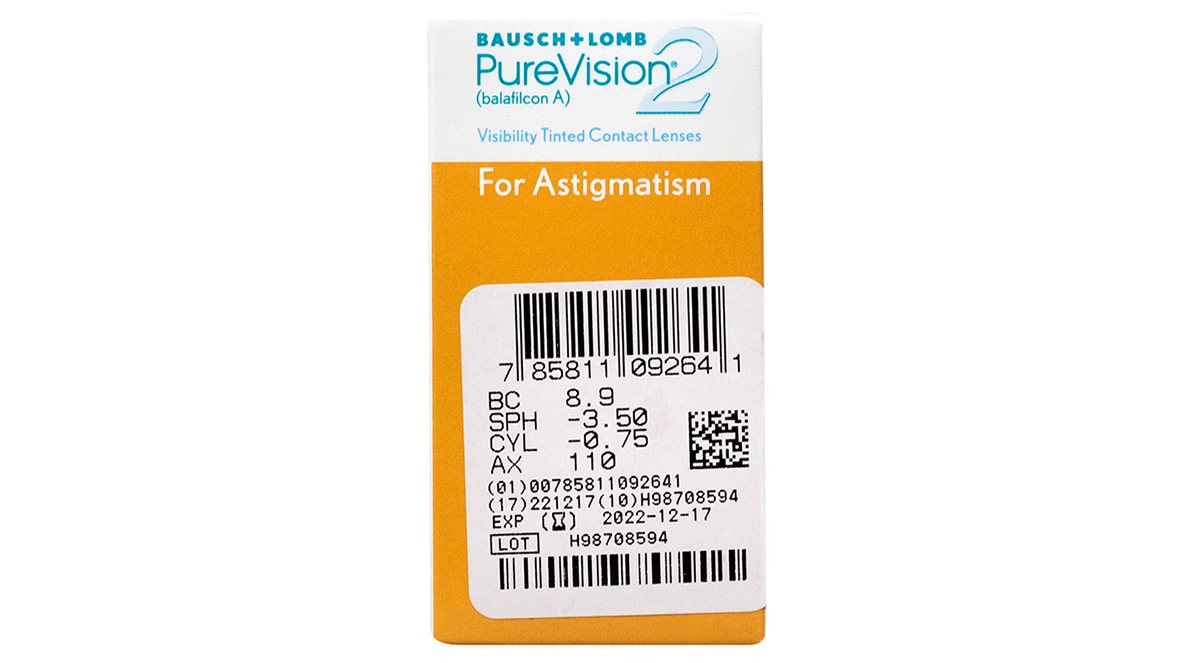 PureVision 2 HD for Astigmatism Contact Lenses | LensDirect