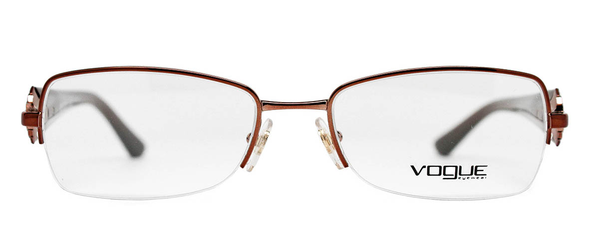 Vogue Vo3864b Brown Metal Womens Glasses LensDirect