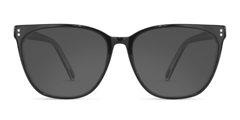 Hazel - Crystal Black Sunglasses