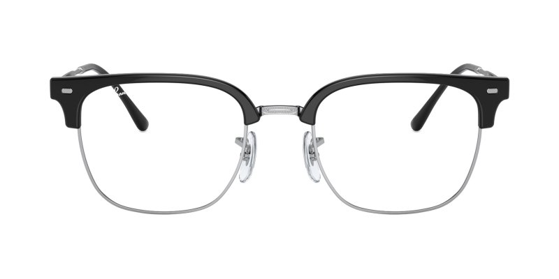 New Clubmaster Optics RX7216 51mm - Black On Silver