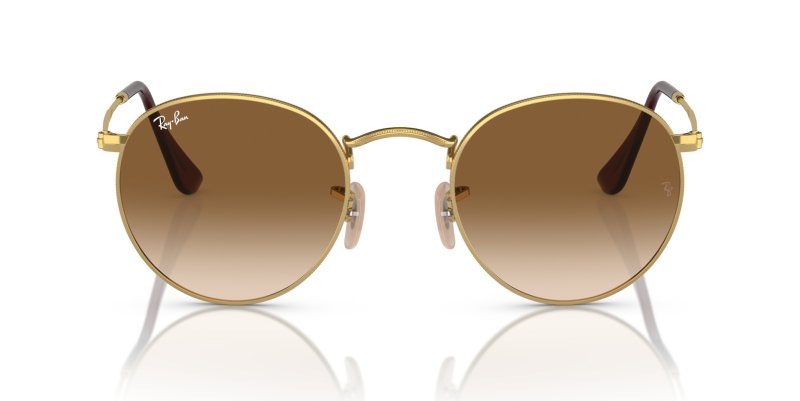 Round Metal RB3447 50mm - Gold - Dark Brown