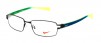 NIKE 8087 Gunmetal and Yellow Glasses Angled
